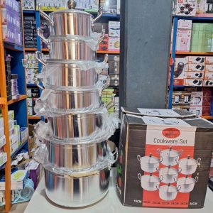 Hoffner 14-Piece Aluminium Cookware Set