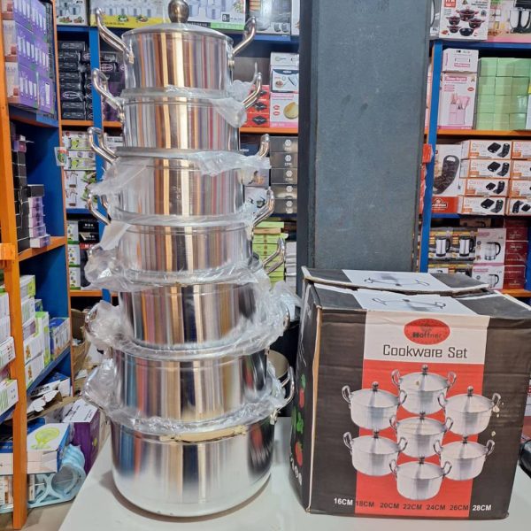 Hoffner 14-Piece Aluminium Cookware Set